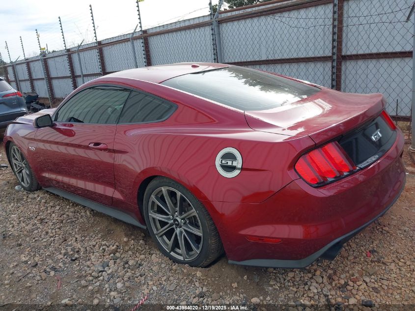 2015 Ford Mustang Gt Premium VIN: 1FA6P8CF2F5360814 Lot: 43984020