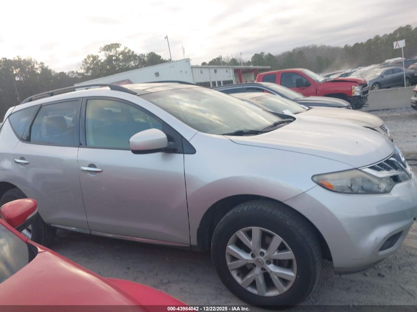 2012 Nissan Murano Sl VIN: JN8AZ1MW7CW233703 Lot: 43984042