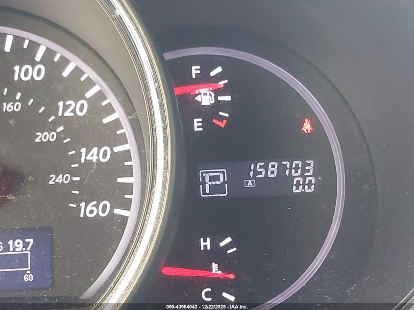 2012 Nissan Murano Sl VIN: JN8AZ1MW7CW233703 Lot: 43984042