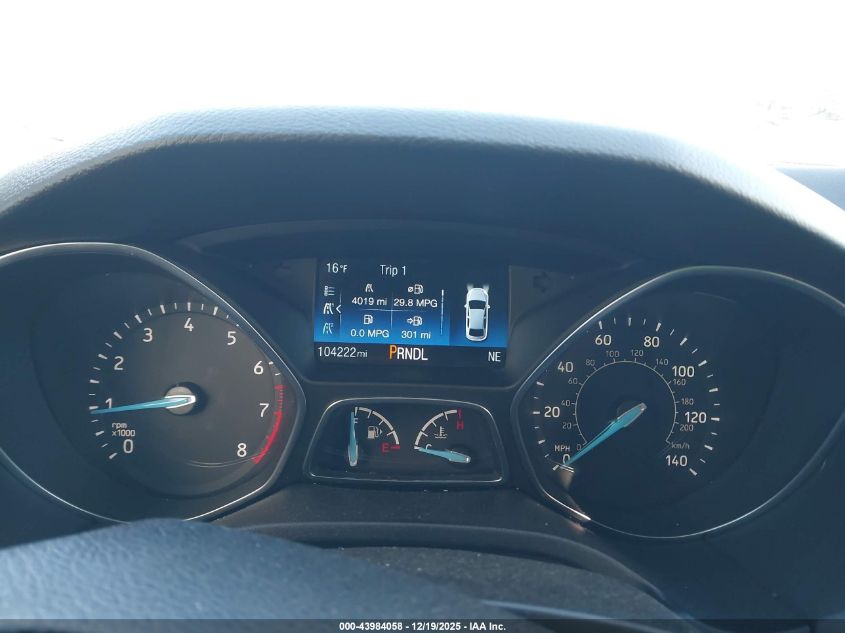 2018 Ford Focus Se VIN: 1FADP3F2XJL239102 Lot: 43984058