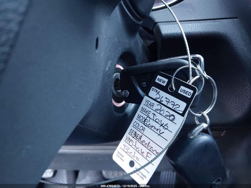 2020 Toyota Camry Se Nightshade VIN: 4T1G11AK2LU378265 Lot: 43984072