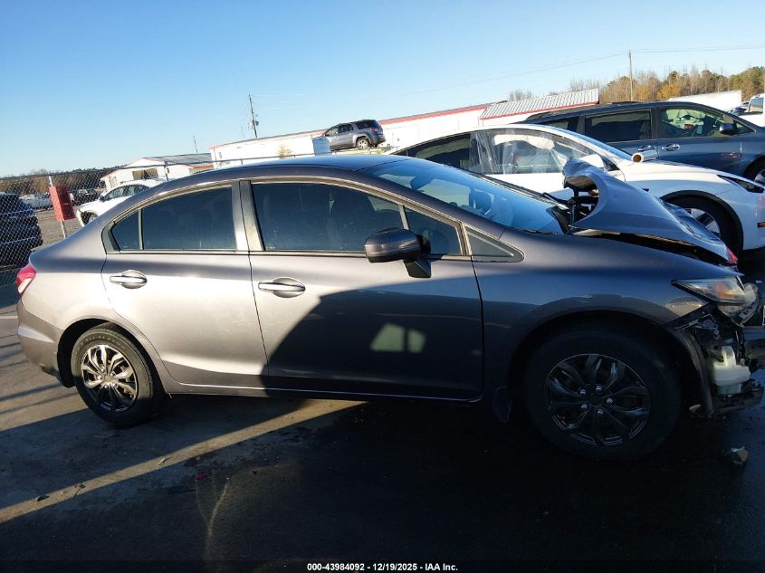 2015 Honda Civic Lx VIN: 19XFB2F57FE249883 Lot: 43984092