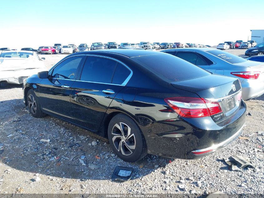 2016 Honda Accord Lx VIN: 1HGCR2F31GA133677 Lot: 43984112