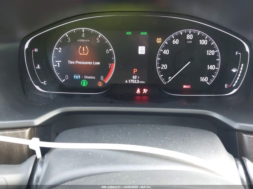 2020 Honda Accord Touring VIN: 1HGCV2F93LA017245 Lot: 43984117