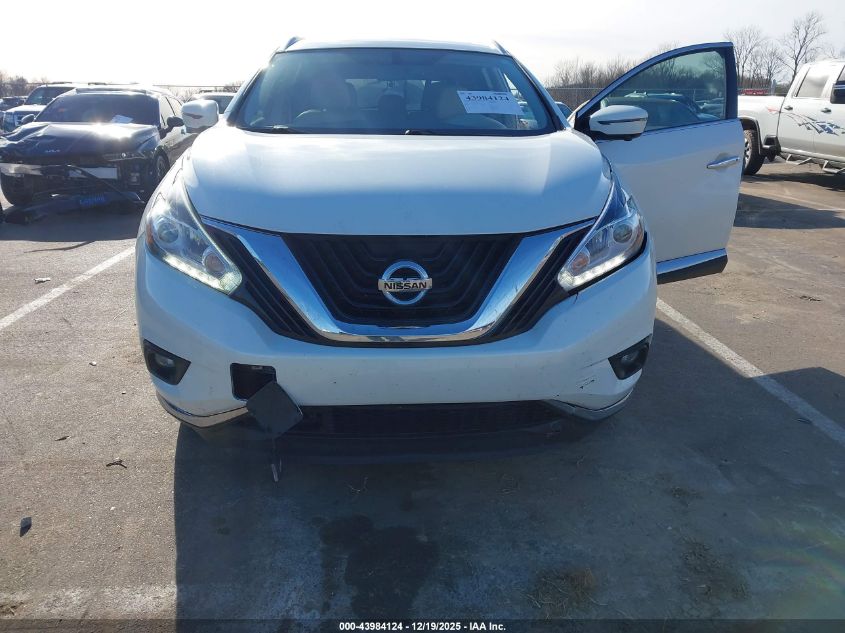 2018 Nissan Murano Platinum VIN: 5N1AZ2MG9JN143784 Lot: 43984124