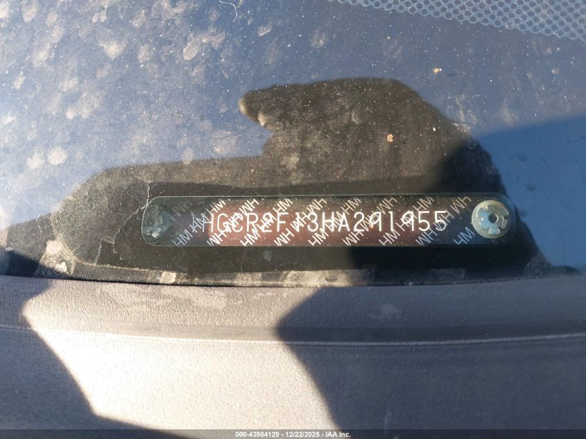 2017 Honda Accord Sport Se VIN: 1HGCR2F13HA291955 Lot: 43984129