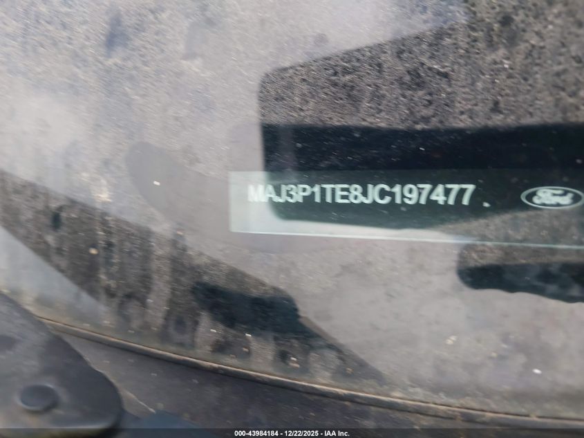 2018 Ford Ecosport Se VIN: MAJ3P1TE8JC197477 Lot: 43984184