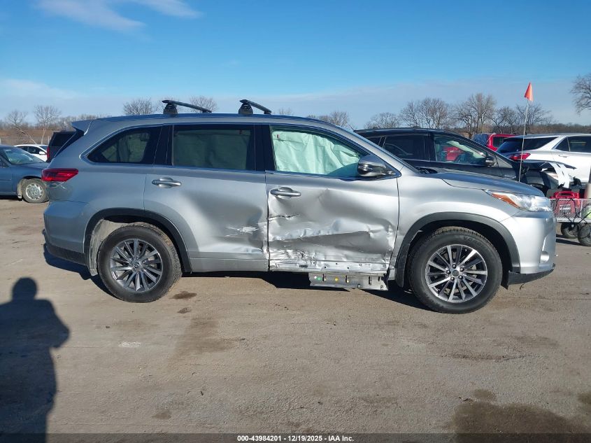 2017 Toyota Highlander Xle VIN: 5TDJZRFH5HS430014 Lot: 43984201