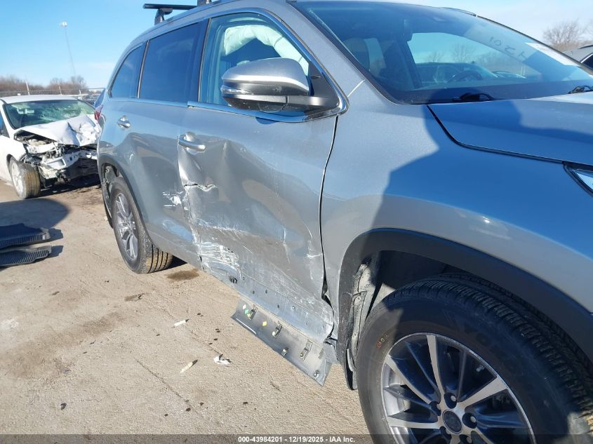 2017 Toyota Highlander Xle VIN: 5TDJZRFH5HS430014 Lot: 43984201