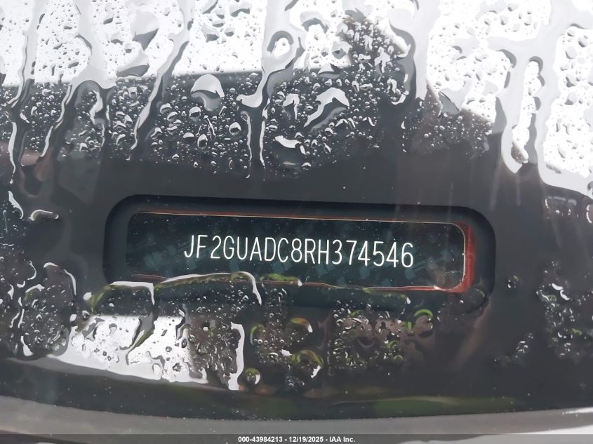 2024 Subaru Crosstrek Premium VIN: JF2GUADC8RH374546 Lot: 43984213