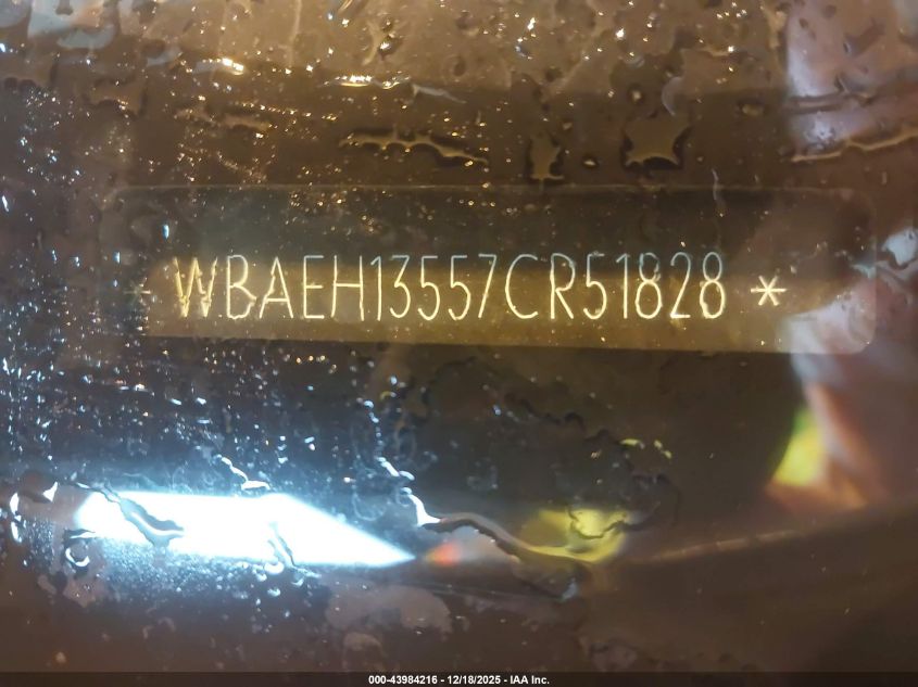 2007 BMW 650I VIN: WBAEH13557CR51828 Lot: 43984216