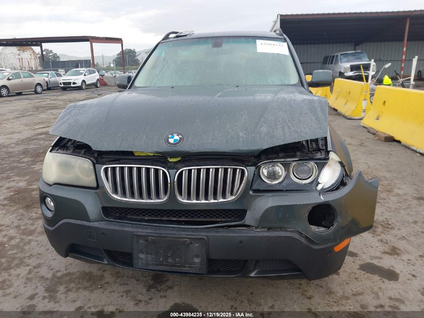 2007 BMW X3 3.0Si VIN: WBXPC93437WF21932 Lot: 43984235