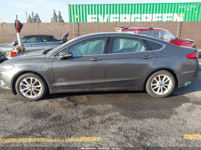 2017 Ford Fusion Energi Se Luxury VIN: 3FA6P0PU1HR163739 Lot: 43984240