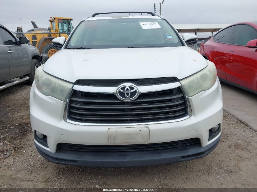 2015 Toyota Highlander Xle V6 VIN: 5TDKKRFH4FS076220 Lot: 43984250