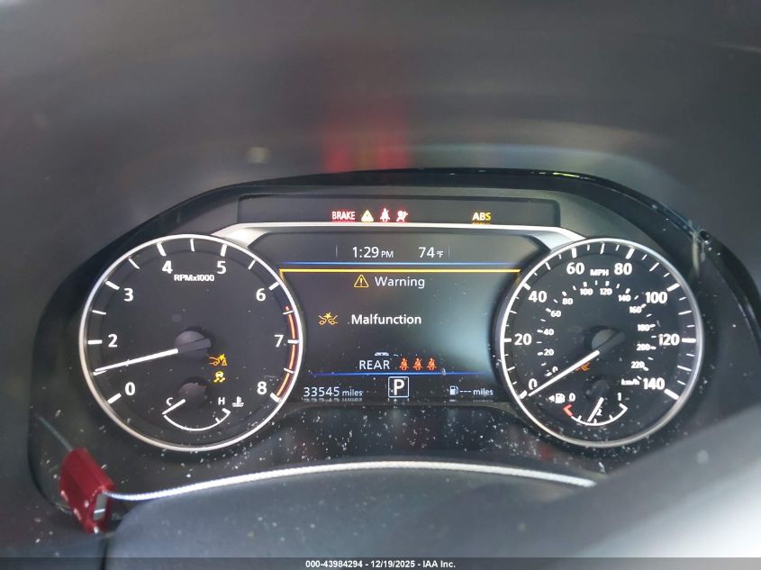 2025 Nissan Altima Sv Fwd VIN: 1N4BL4DV5SN339250 Lot: 43984294