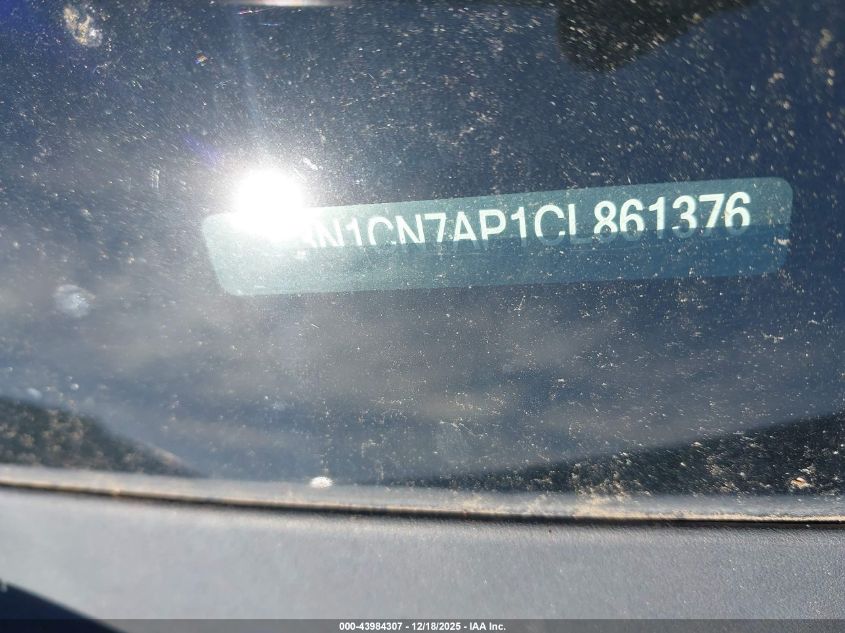 2012 Nissan Versa 1.6 Sv VIN: 3N1CN7AP1CL861376 Lot: 43984307