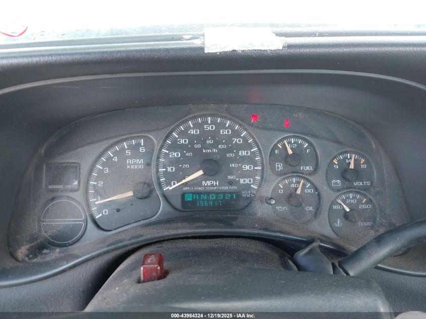 2002 Chevrolet Silverado 1500 VIN: 1GCEC14W72Z328144 Lot: 43984324