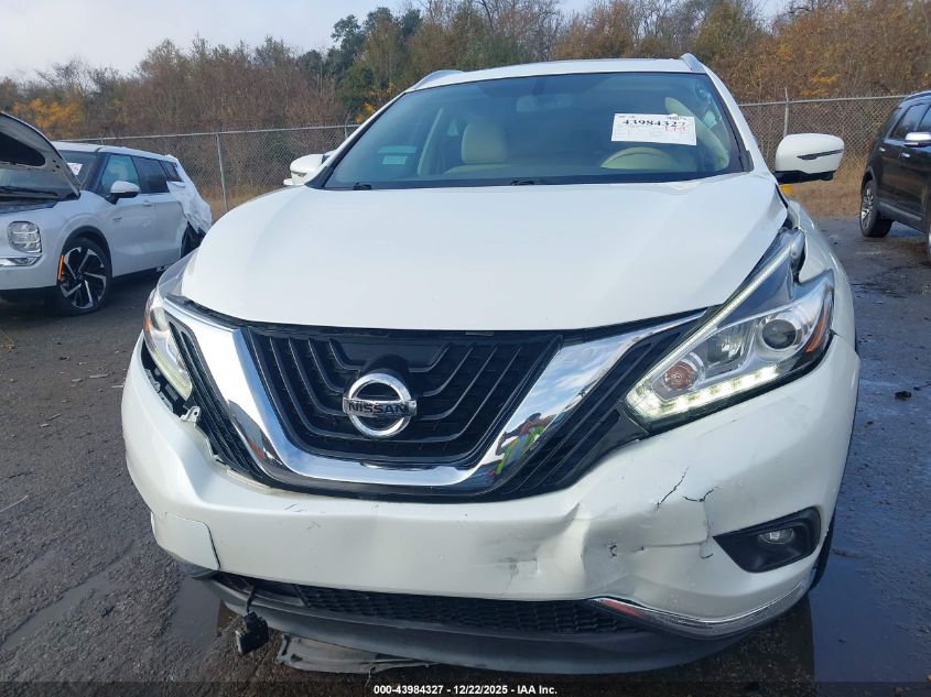 2016 Nissan Murano Platinum VIN: 5N1AZ2MG3GN169919 Lot: 43984327