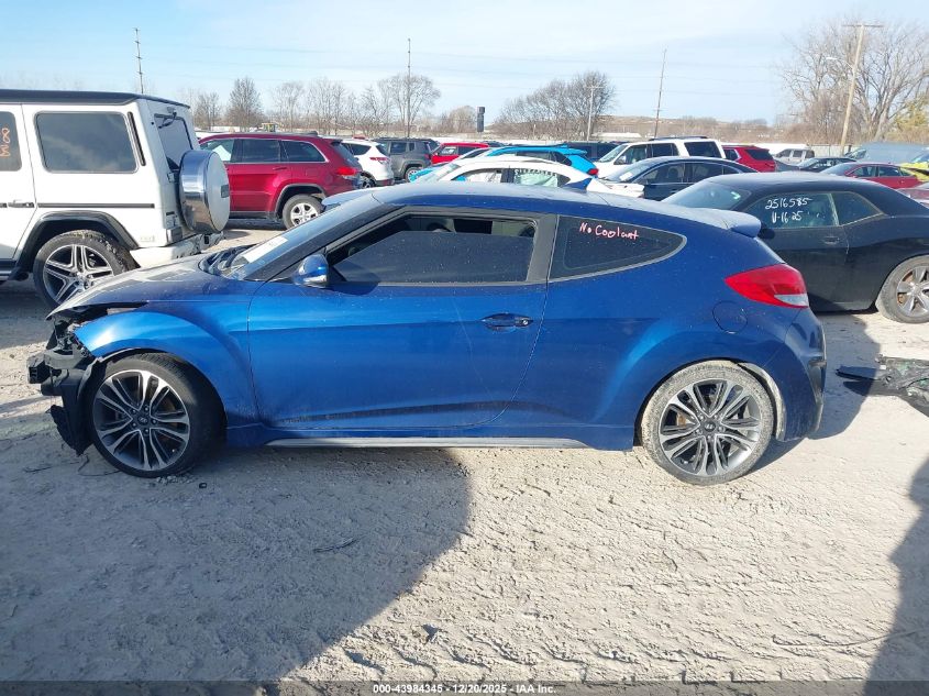 2016 Hyundai Veloster Turbo VIN: KMHTC6AE5GU299145 Lot: 43984345