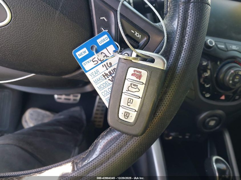 2016 Hyundai Veloster Turbo VIN: KMHTC6AE5GU299145 Lot: 43984345