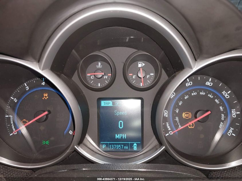 2013 Chevrolet Cruze 1Lt Auto VIN: 1G1PC5SB7D7198082 Lot: 43984371