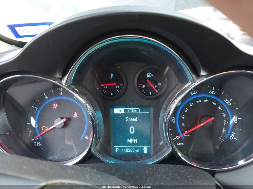 2016 Chevrolet Cruze Limited 1Lt Auto VIN: 1G1PE5SBXG7218663 Lot: 43984382