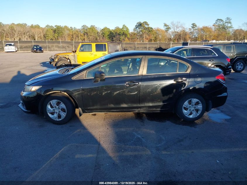 2015 Honda Civic Lx VIN: 19XFB2F57FE046184 Lot: 43984389