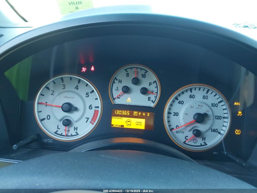 2012 Nissan Titan Sv VIN: 1N6BA0EK0CN308645 Lot: 43984422