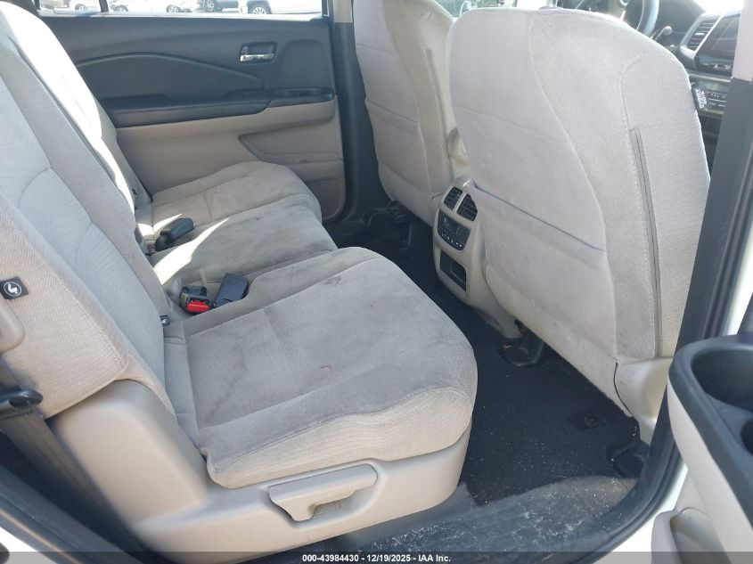 2017 Honda Pilot Ex VIN: 5FNYF5H3XHB045747 Lot: 43984430