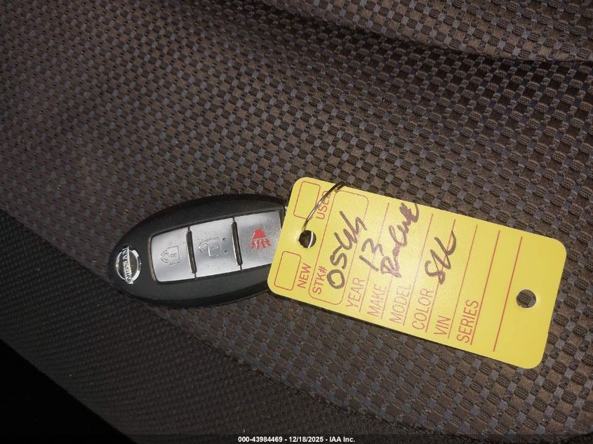 2013 Nissan Rogue Sv VIN: JN8AS5MV1DW120544 Lot: 43984469