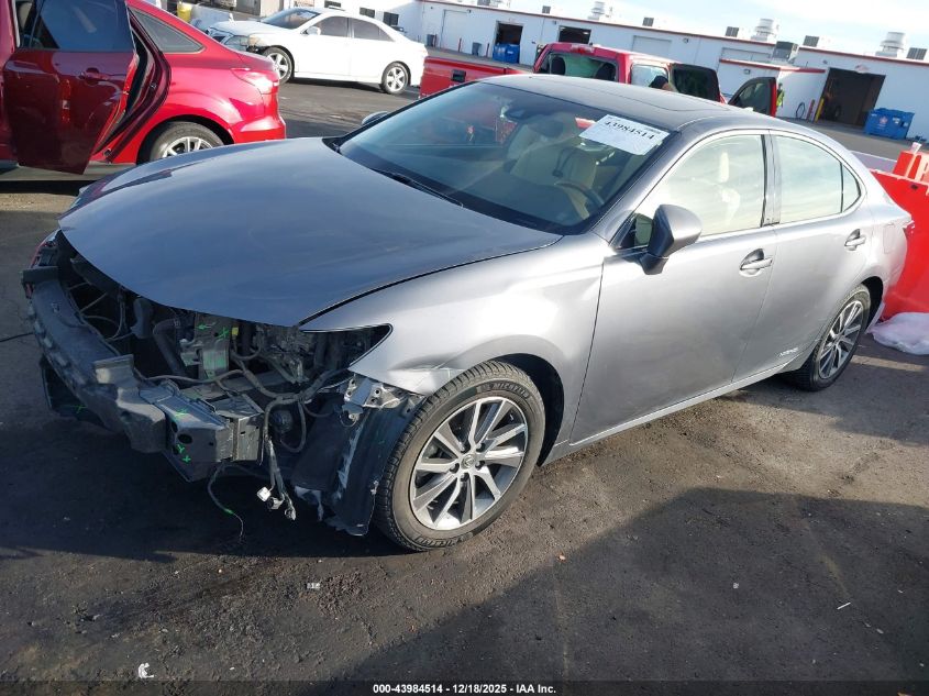 2016 Lexus Es 300H VIN: JTHBW1GGXG2123480 Lot: 43984514
