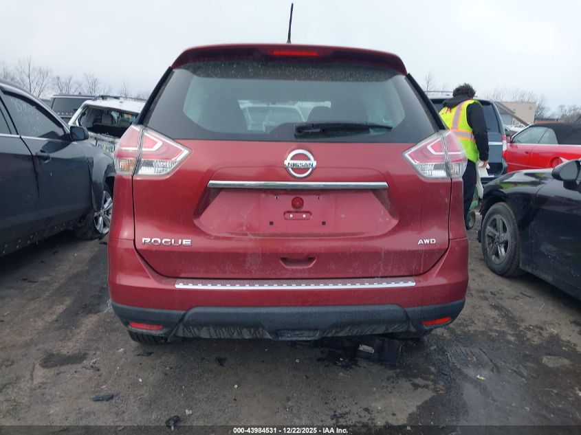 2015 Nissan Rogue S VIN: KNMAT2MV5FP591911 Lot: 43984531
