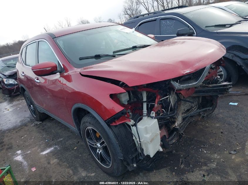 2015 Nissan Rogue S VIN: KNMAT2MV5FP591911 Lot: 43984531