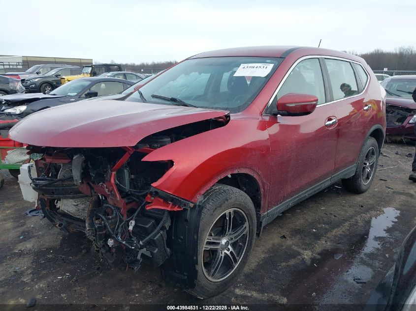 2015 Nissan Rogue S VIN: KNMAT2MV5FP591911 Lot: 43984531