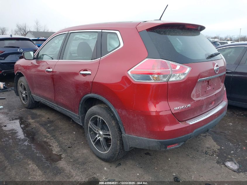 2015 Nissan Rogue S VIN: KNMAT2MV5FP591911 Lot: 43984531