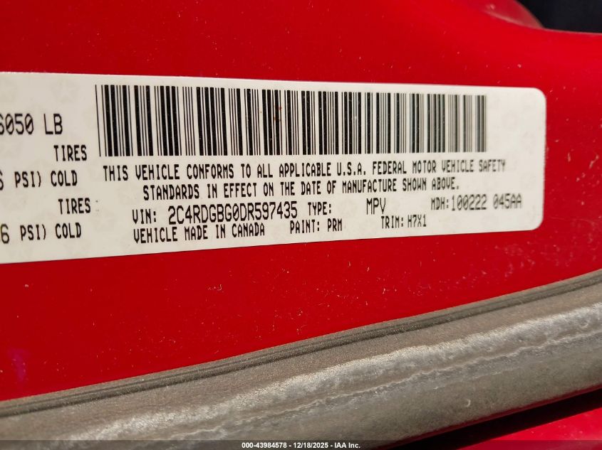 2014 Dodge Grand Caravan Se 30Th Anniversary VIN: 2C4RDGBG0ER370800 Lot: 43984578