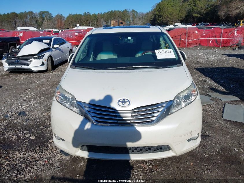 2012 Toyota Sienna Limited V6 7 Passenger VIN: 5TDYK3DC9CS270879 Lot: 43984582