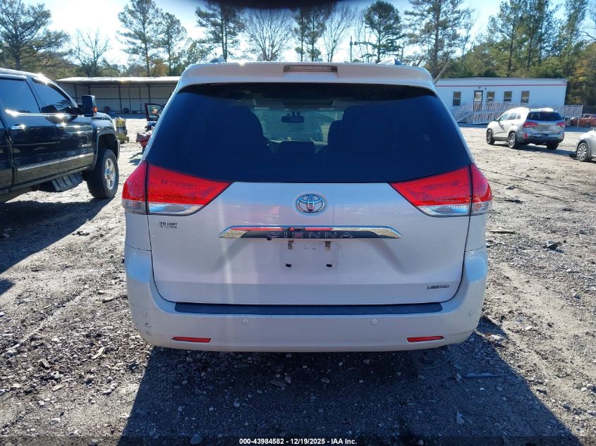 2012 Toyota Sienna Limited V6 7 Passenger VIN: 5TDYK3DC9CS270879 Lot: 43984582