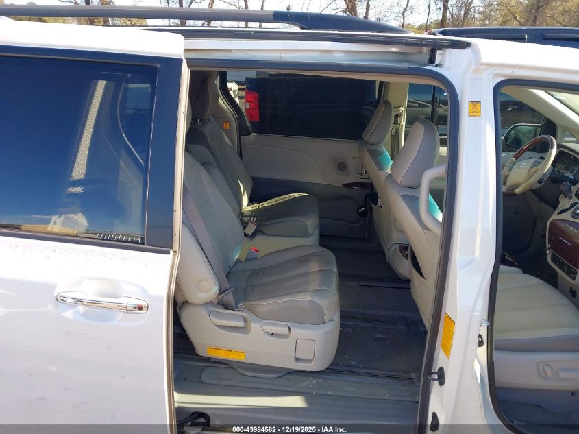 2012 Toyota Sienna Limited V6 7 Passenger VIN: 5TDYK3DC9CS270879 Lot: 43984582