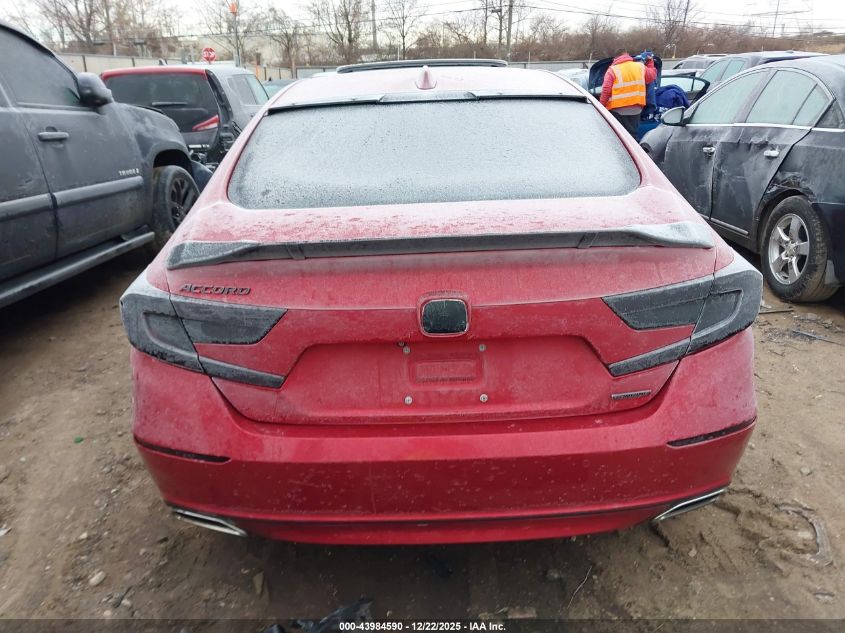 2018 Honda Accord Touring VIN: 1HGCV1F90JA121456 Lot: 43984590