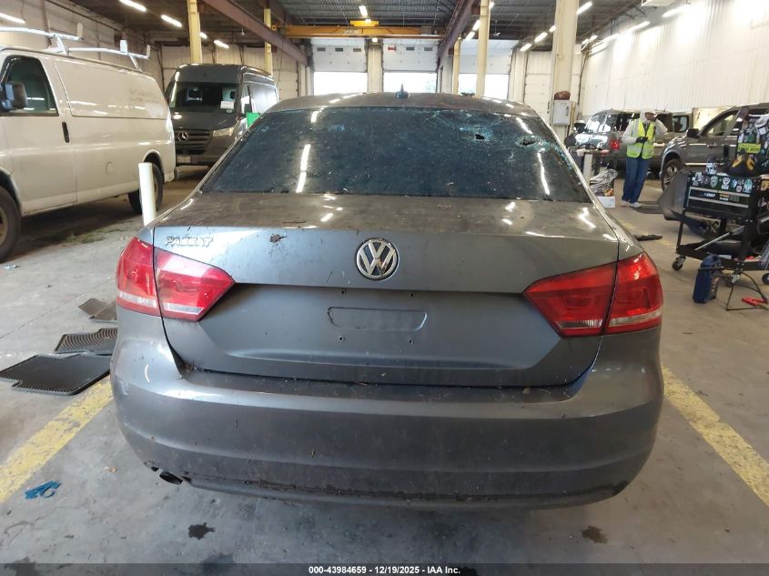 2013 Volkswagen Passat 2.5L Wolfsburg Edition VIN: 1VWAP7A37DC139612 Lot: 43984659