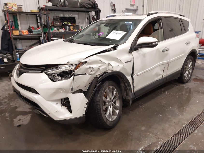 2016 Toyota Rav4 Hybrid Limited VIN: JTMDJREV0GD014149 Lot: 43984666