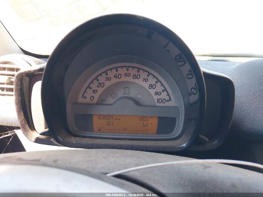 2012 Smart Fortwo Pure VIN: WMEEJ3BA1CK571534 Lot: 43984672