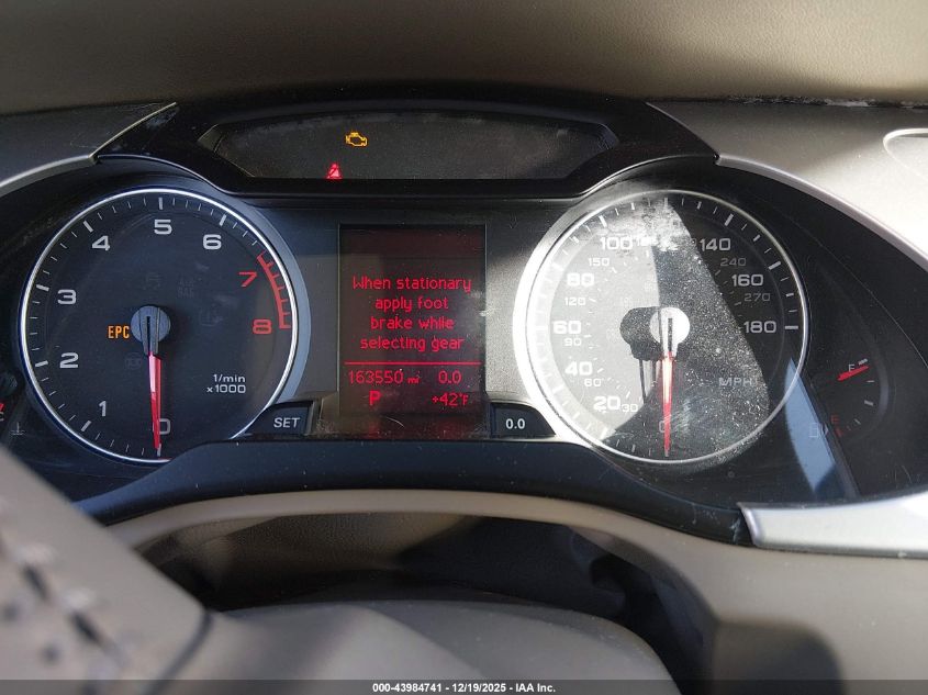 2012 Audi A4 2.0T Premium VIN: WAUFFBFL5CA118837 Lot: 43984741