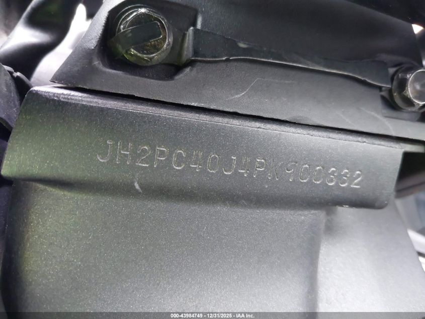 2023 Honda Cbr600 Rr VIN: JH2PC40J4PK900332 Lot: 43984749