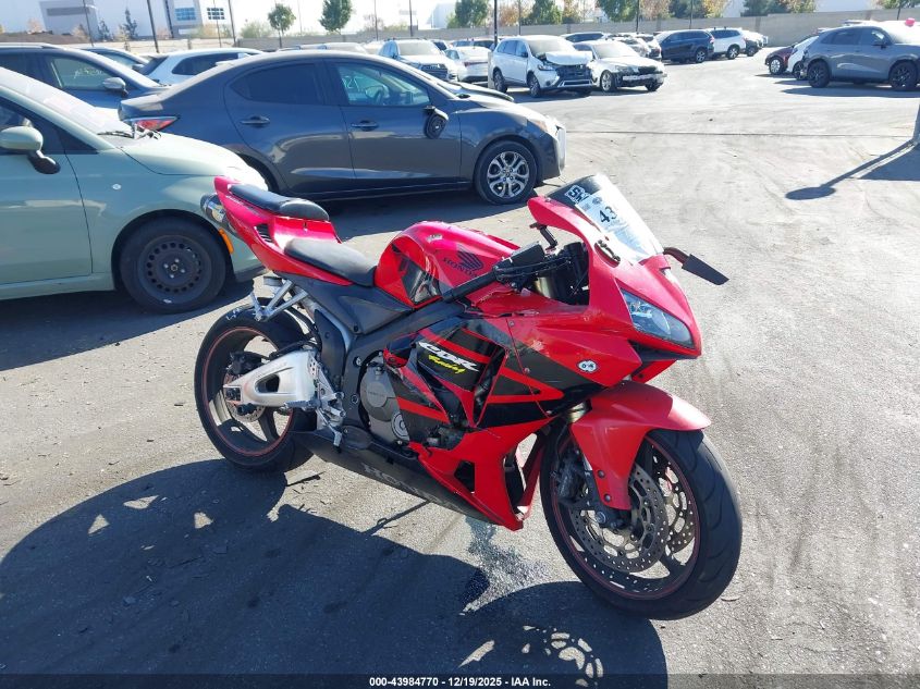 2006 Honda Cbr600 Rr VIN: JH2PC37186M300027 Lot: 43984770
