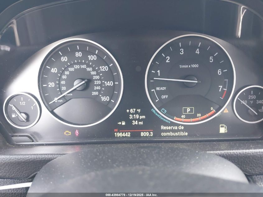 2014 BMW 320I VIN: WBA3B1C57EK135585 Lot: 43984778