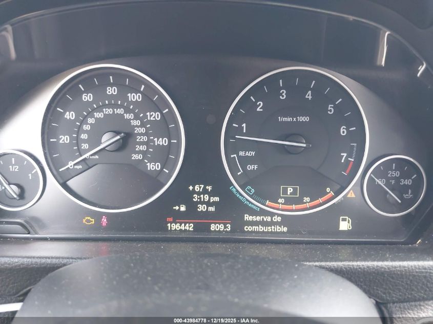 2014 BMW 320I VIN: WBA3B1C57EK135585 Lot: 43984778