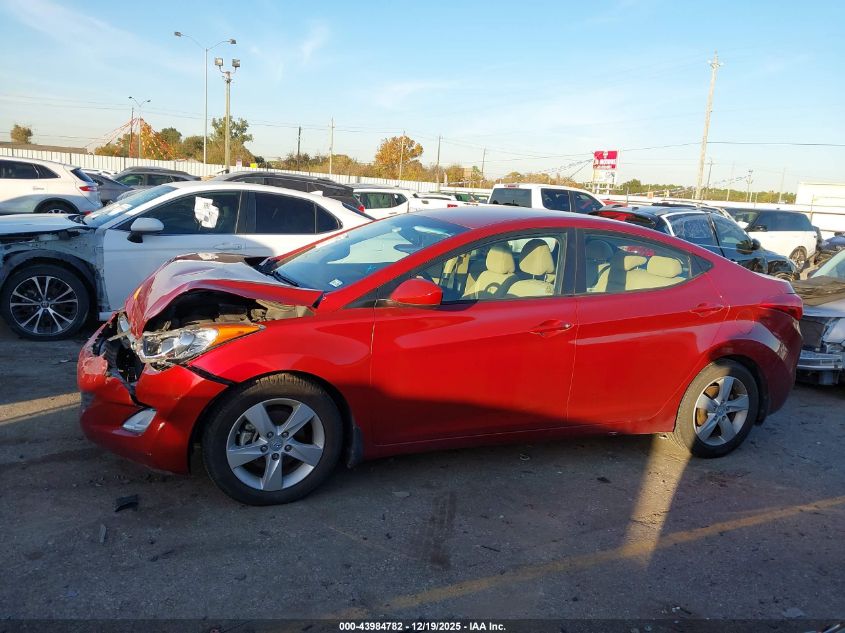 2013 Hyundai Elantra Gls VIN: 5NPDH4AEXDH259289 Lot: 43984782