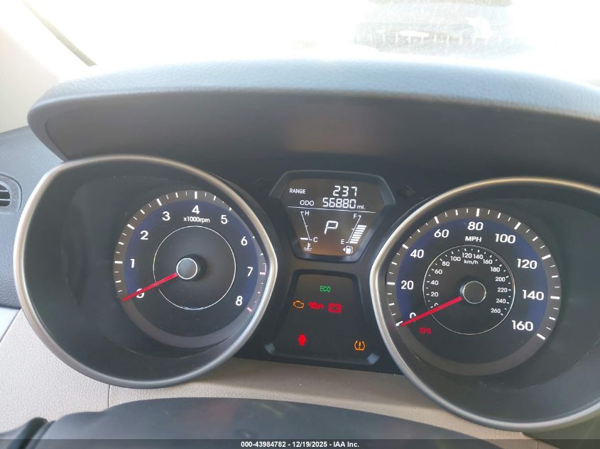 2013 Hyundai Elantra Gls VIN: 5NPDH4AEXDH259289 Lot: 43984782